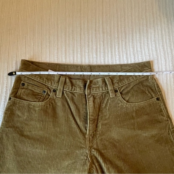 Levi's Women’s Corduroy Tan Straight Leg Pants Size 29 - Picture 8 of 9